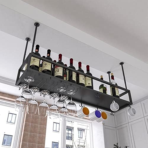 Suuim Metal Wine Glass Rack for Ceiling and Cabinet