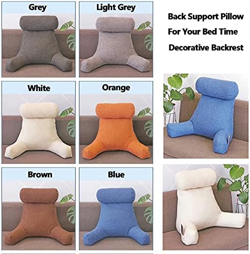 CFMZ Reading Bed Rest Pillows with Armrest and Neck Roll