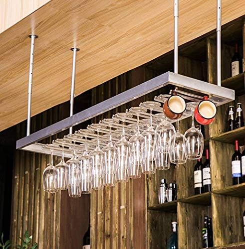 Suuim Ceiling Hanging Stemware Wine Rack Organizer