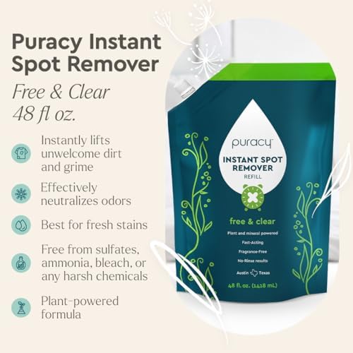 Puracy Instant Spot Remover for Clothes 48 Fl Oz Refill