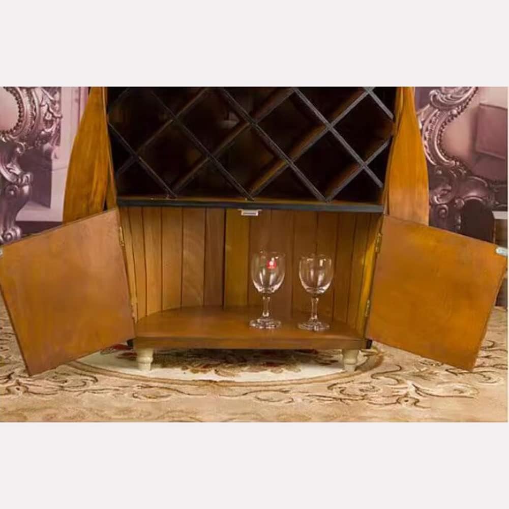 Etlegor Wooden Sailboat Wine Rack for 17 Bottles