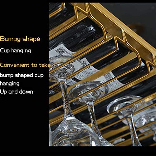 Adjustable Wall-Mounted Wine Glass Holder with Ceiling Mount