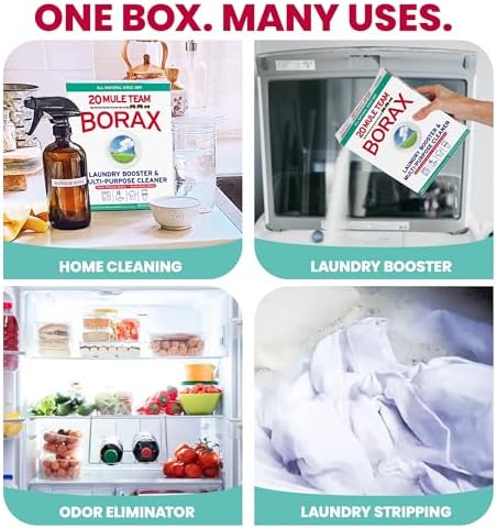 20 Mule Team Borax Detergent Booster 65 Ounce 4 Count