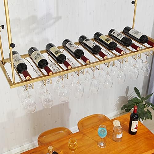 Sturdy Iron Wine Rack with Adjustable Holder and Decorative Shelf