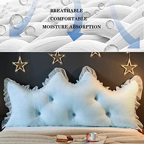 ZZYK Headboard Cushion with Removable Cover Sky Blue 59