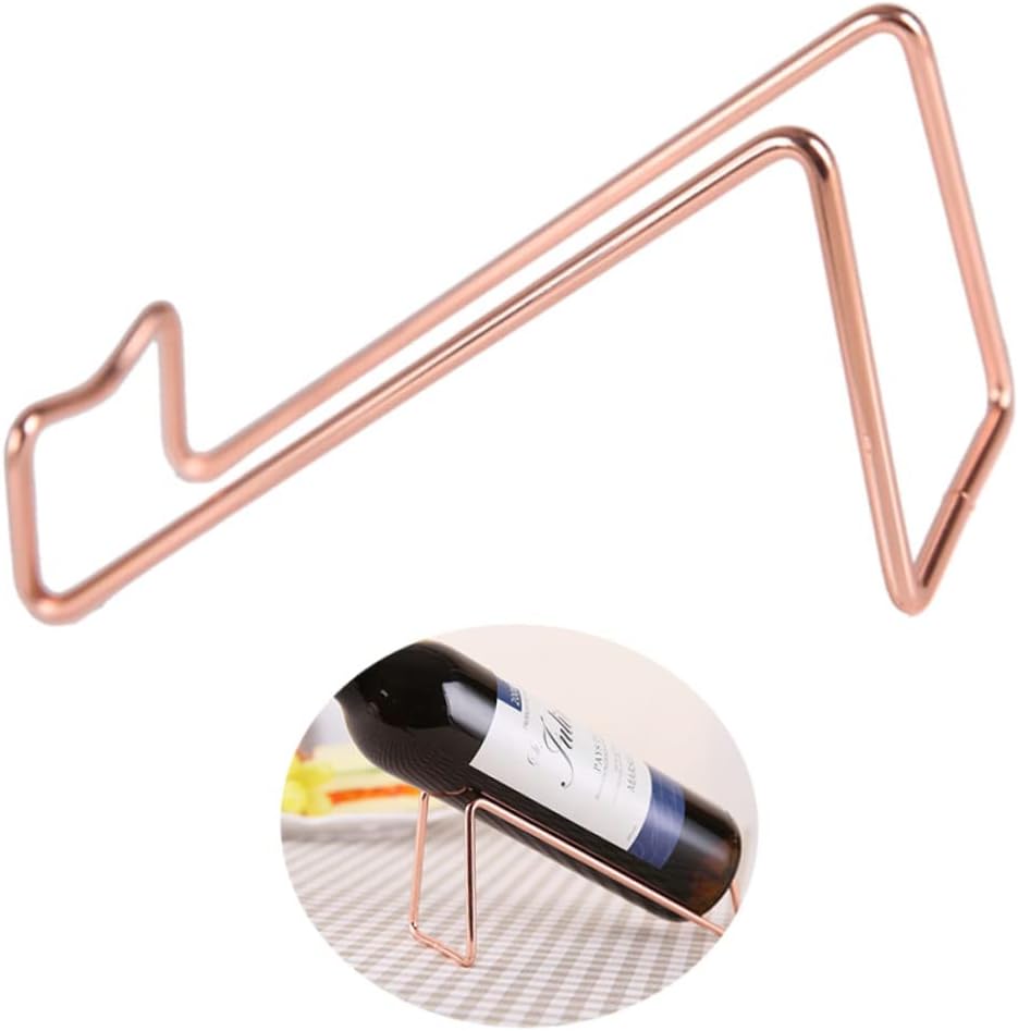 IMIKEYA Wrought Iron Wine Rack for Countertop