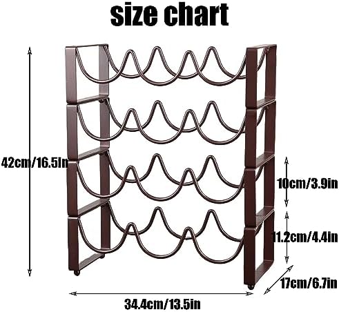 Zyqixluk Iron Stacking Wine Rack Freestanding