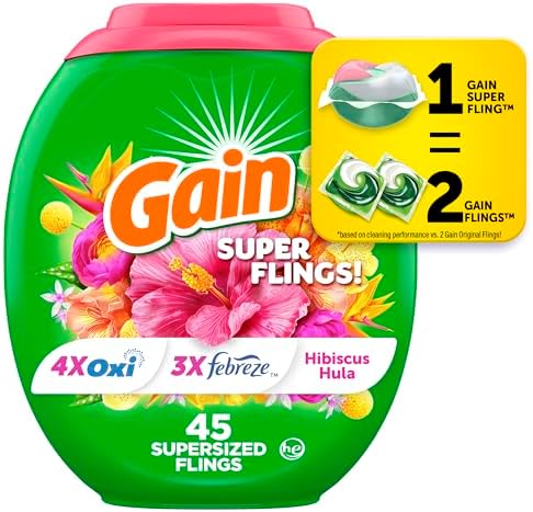 Gain Super Sized Flings Laundry Detergent Pacs