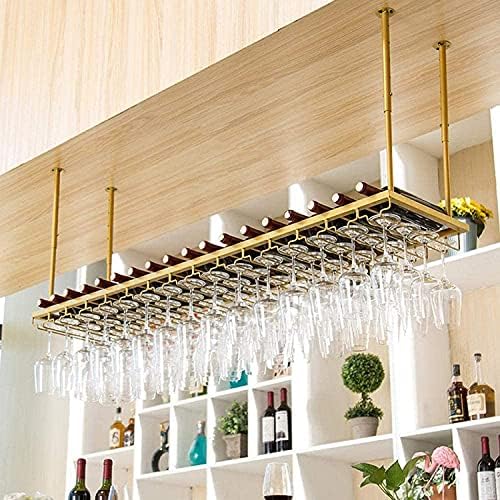 Adjustable Metal Wine Rack 120Cm Wall-Mounted Glass Holder
