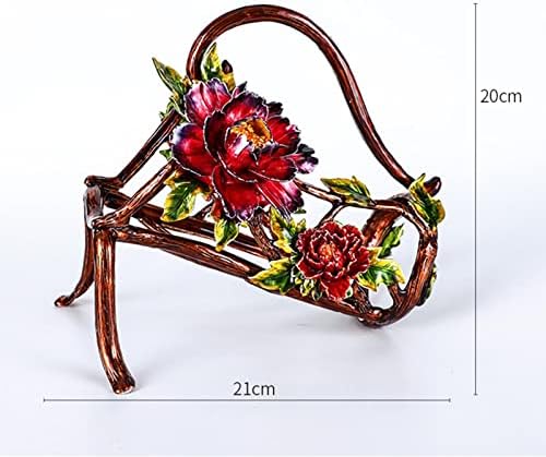 JUSHZ Tabletop Wine Rack with Hand Painted Enamel