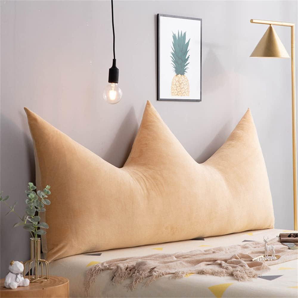 ZZYK Large Velvet Wedge Pillow Reading Support Cushion