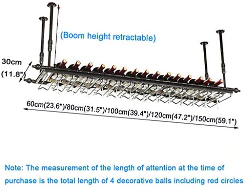 LIYANJJ Wine Rack Adjustable Industrial Metal Floating Shelves