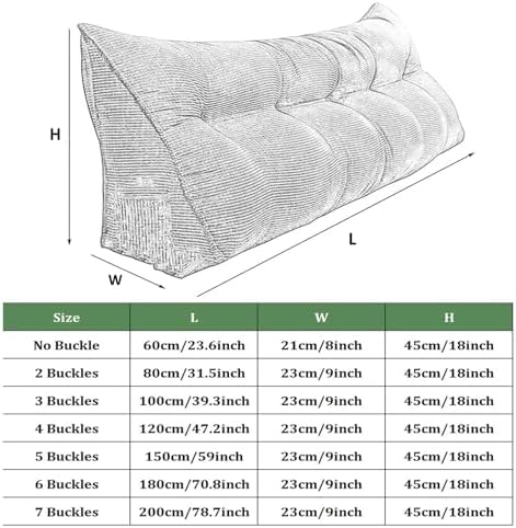 Large Backrest Positioning Support Bolster Cushion for Daybed