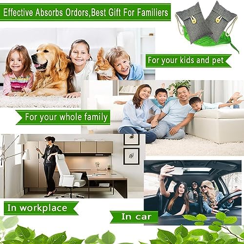 Charcoal Bags 15Packs100g Odor Absorber for Home Car