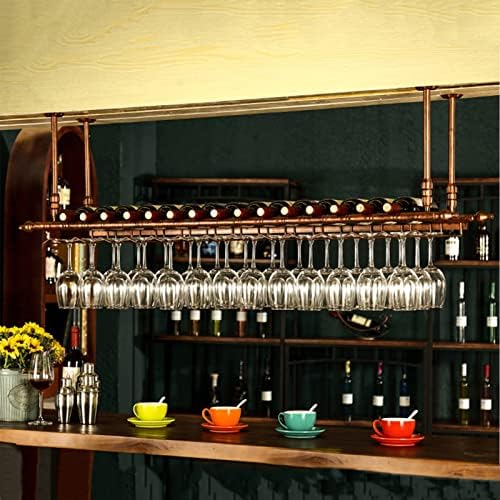 Suuim Metal Wine Rack with Stemware Holder