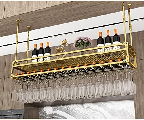 Suuim Adjustable Height Wine Rack with Hanging Holder