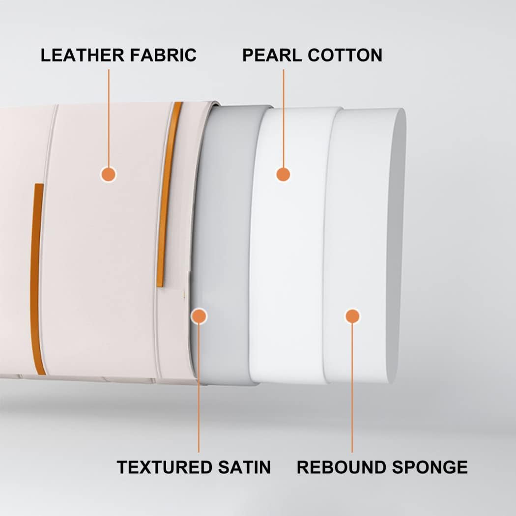 ZZYK Faux Leather Headboard Cushion for No Headboard Bed