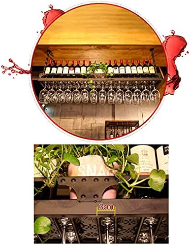 TOYOCC Metal Iron Wine Rack Ceiling Hanging Storage 1