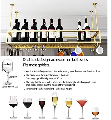 Sturdy Iron Wine Glass Holder with Adjustable Stemware Rack 1