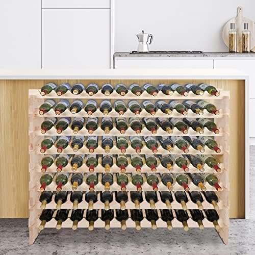 Smartxchoices 96 Bottle Freestanding Wine Rack