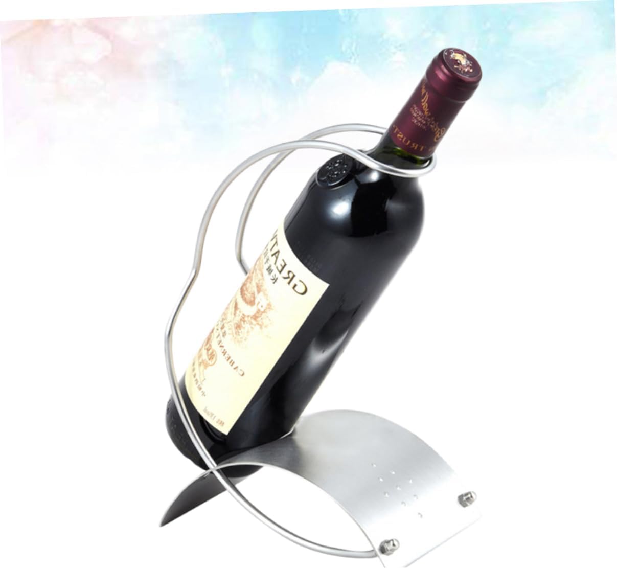 Mikinona Stainless Steel Wine Rack for Countertop Display