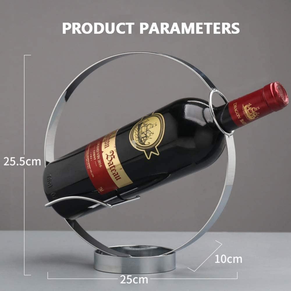 VIXPET Wine Bottle Holder with Silver Finish
