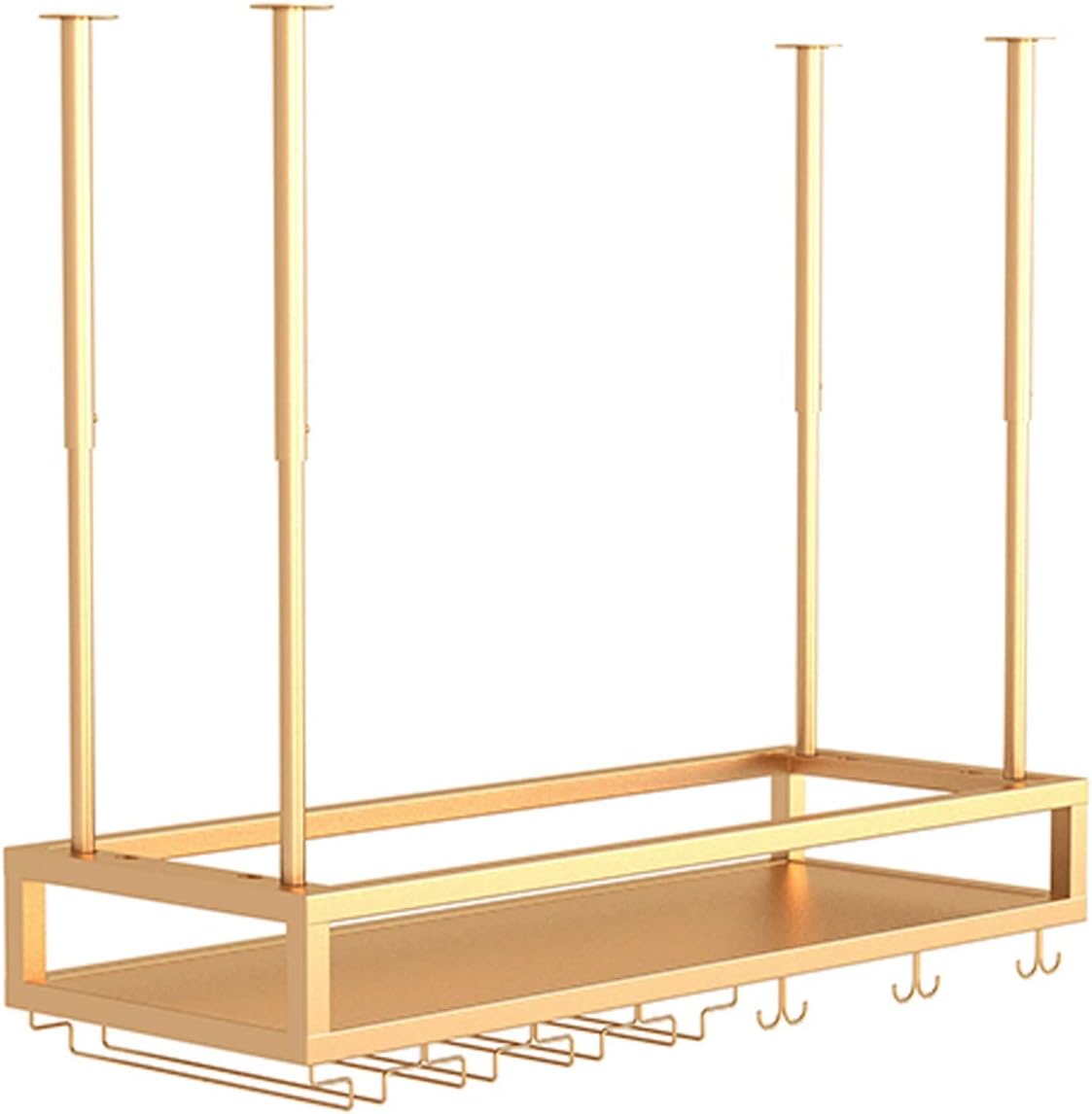Ceiling Hanging Wine Rack with Adjustable Holder