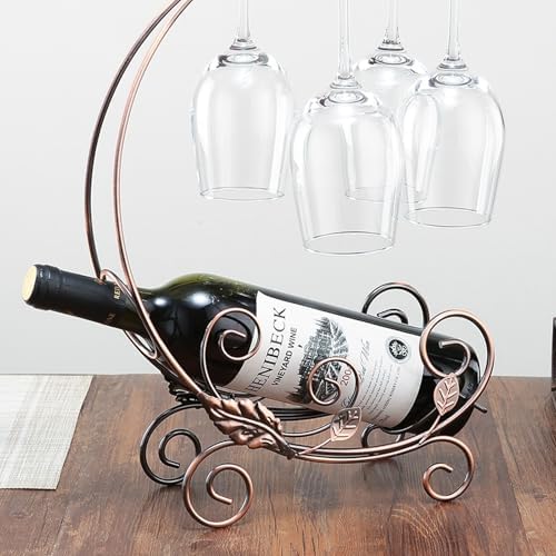 TINMIX Tabletop Wine Rack - Gold
