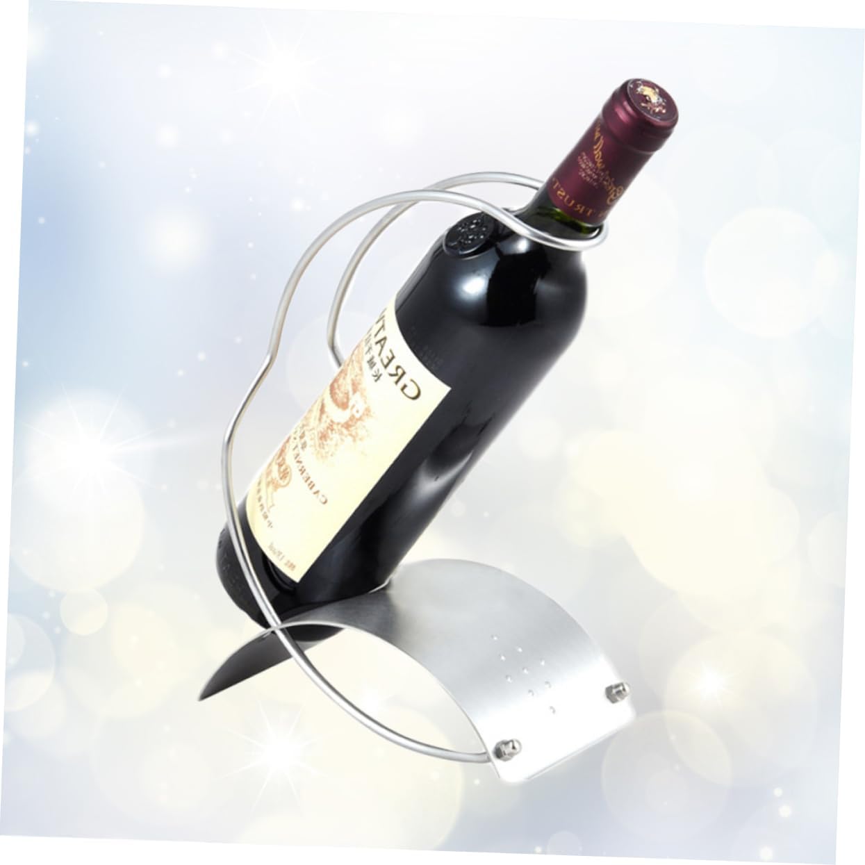Mikinona Stainless Steel Wine Rack for Countertop Display