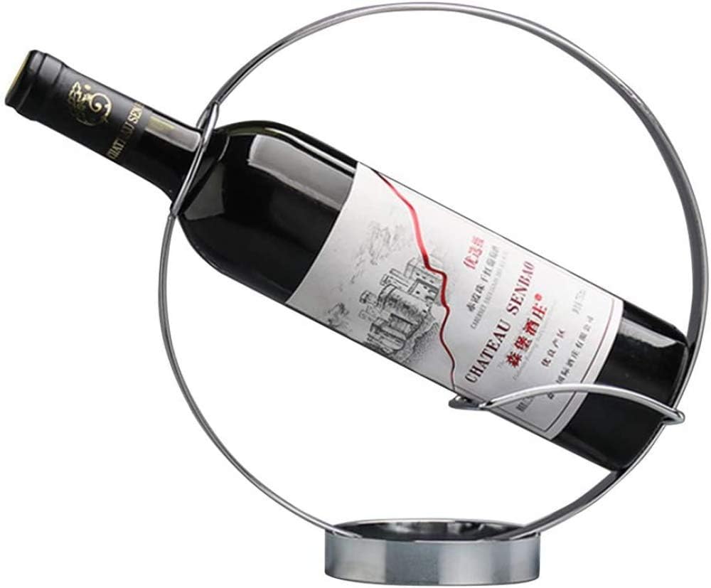 VIXPET Wine Bottle Holder with Silver Finish