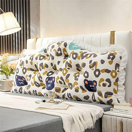 ZZYK Fleece Headboard Cushion 59 Soft Bolster with Removable Cover