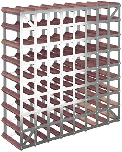 vidaXL Wine Rack - 72 Bottle Storage in Rustic Brown