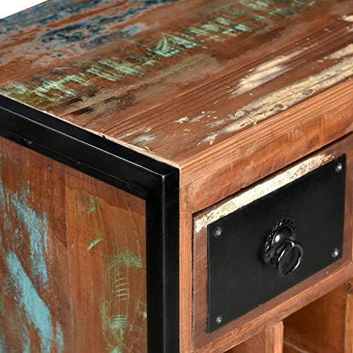 Wine Rack Cabinet for 16 Bottles Solid Reclaimed Wood