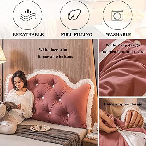 ZZYK Fleece Reading Pillow for Bed and Sofa
