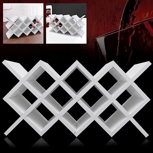 Delianty Wine Rack with Diamond Shape Holder for Kitchen Bar