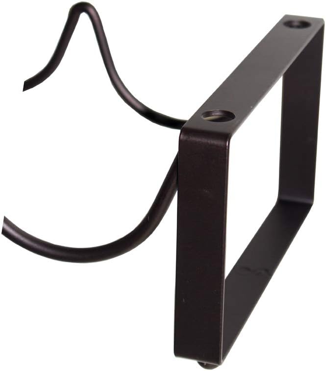 Abcsea 45cm Wavy Brown 4-Bottle Freestanding Wine Rack