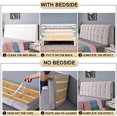 ZZYK Tufted Button Headboard Large Bolster Cushion for Pregnancy