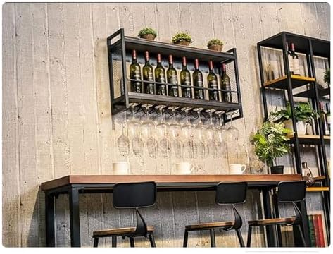 OXOAMP Wall-Mounted Wine Rack Iron