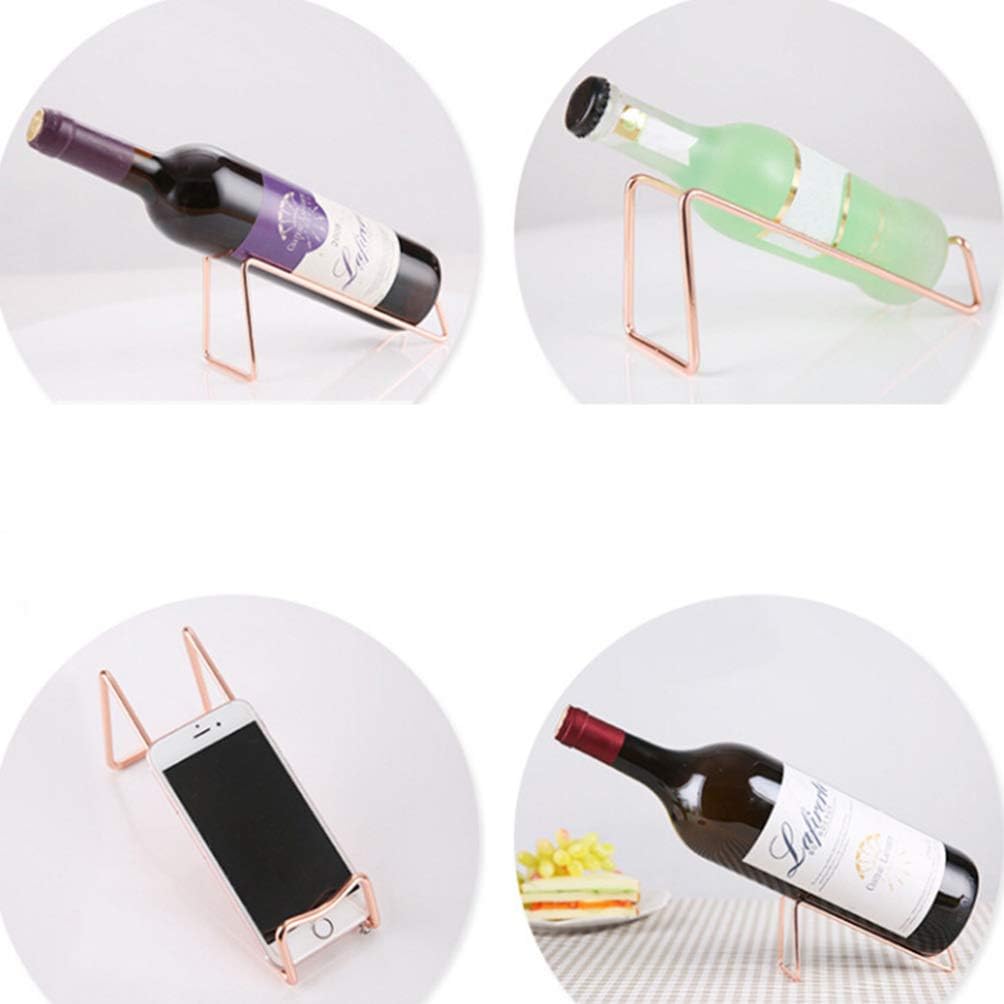 DOITOOL Elegant Wrought Iron Wine Rack for Home Decor
