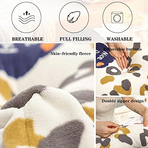ZZYK Fleece Headboard Cushion 59 Soft Bolster with Removable Cover