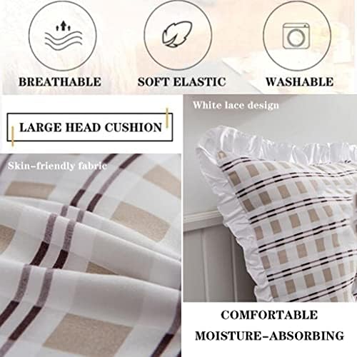 ZZYK Plaid Headboard Cushion Reading Body Pillow