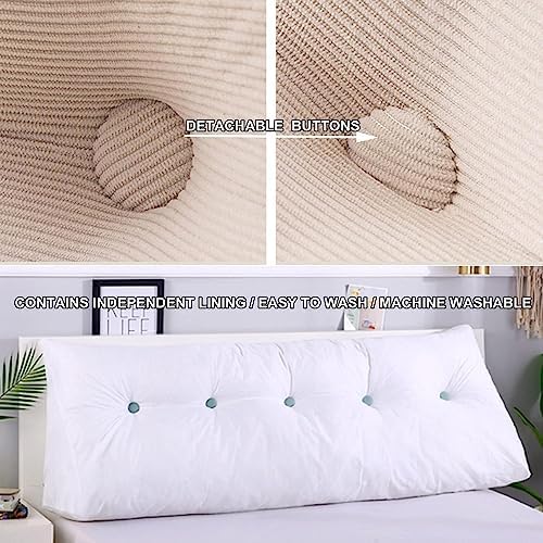 COZMAX Queen Size Headboard Pillow with Fleece and Zipper
