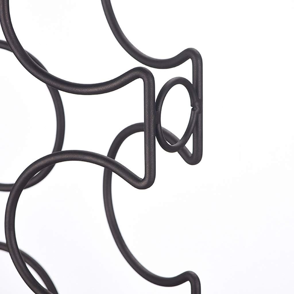 Modern Freestanding Wine Rack with Rounded Design