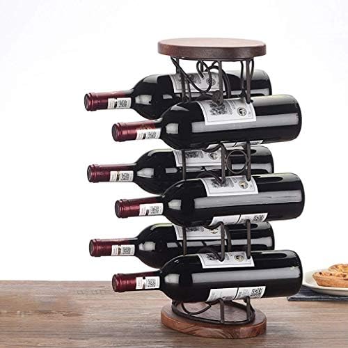 Modern Freestanding Wine Rack with Rounded Design