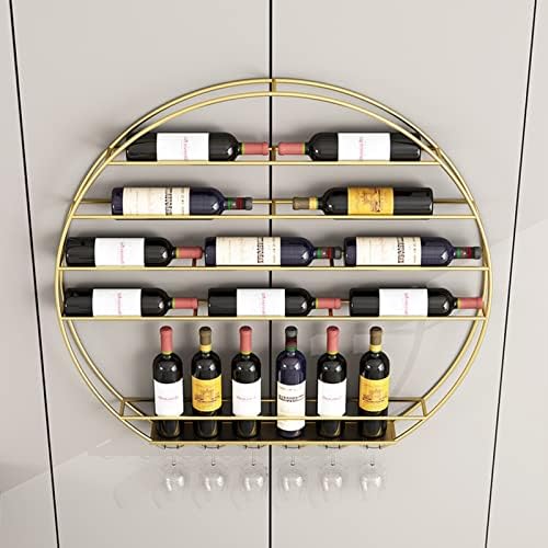 Suuim Wall Mounted Metal Wine Rack