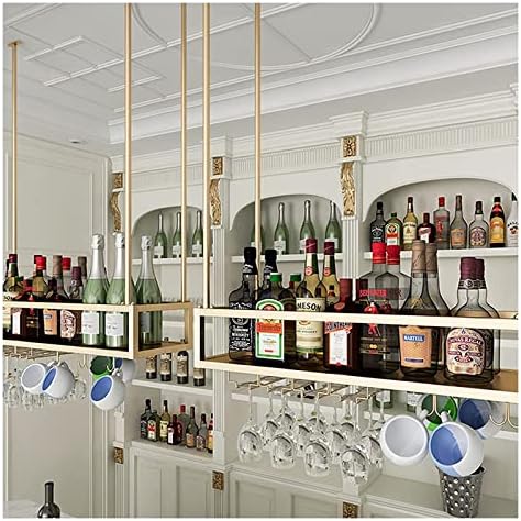ALDEPO Wall-Mounted Wine Glass Rack with Upside Down Design
