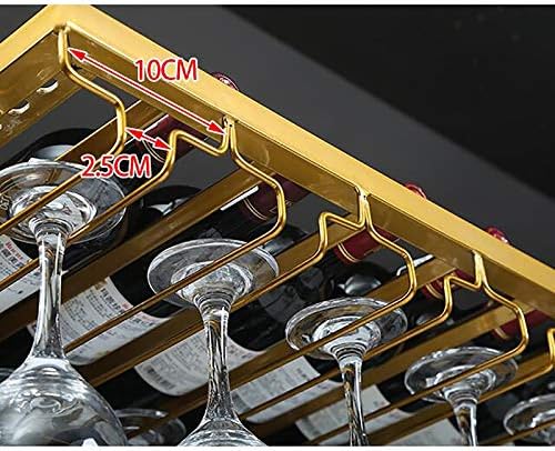 ZJDYDY Rustic Metal Wine Glass Holder with Adjustable Height