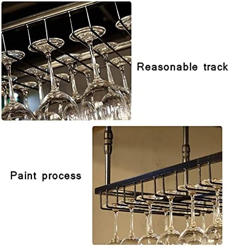 QHCS Wall-Mounted Wine Rack 90cm Iron Storage Shelf