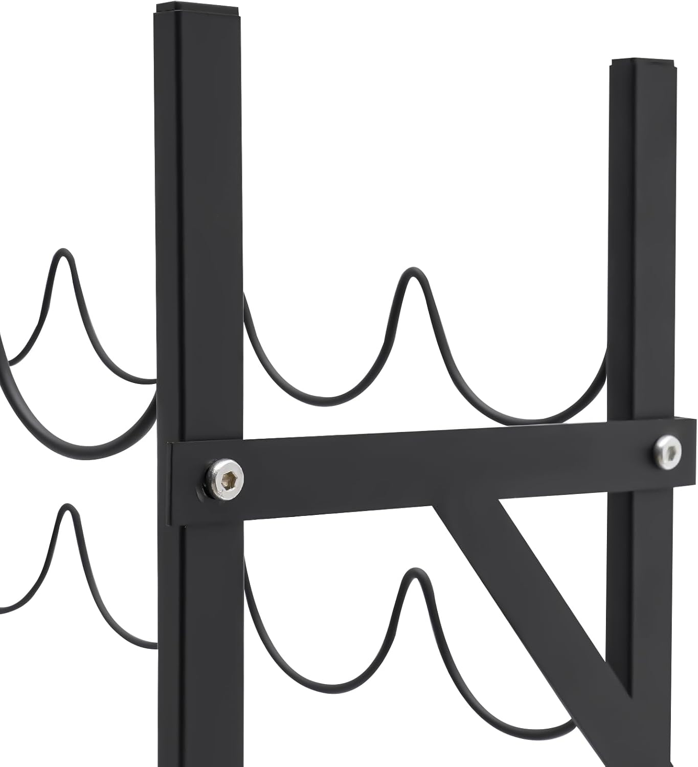 Xuthusman Freestanding Wine Rack 10-Tier Steel Black