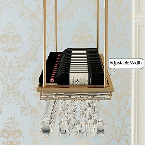 Suuim Adjustable Wine Rack for Ceiling or Wall